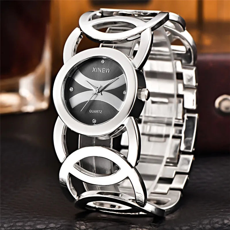 Lady Gold Full Stainless Steel Magic Watch