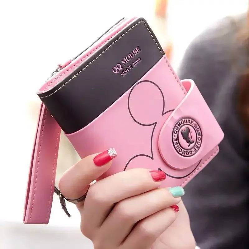 Korean PU leather cute cartoon short wallet