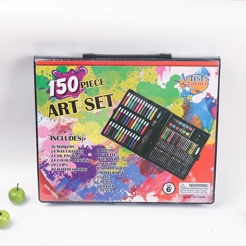 150 Brush Set Children's Painting, Stationery Box
