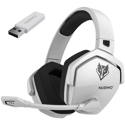 Dual Wireless Gaming Headphones 2.4GHz Bluetooth 5.3 Headsets Gamer with Microphone
