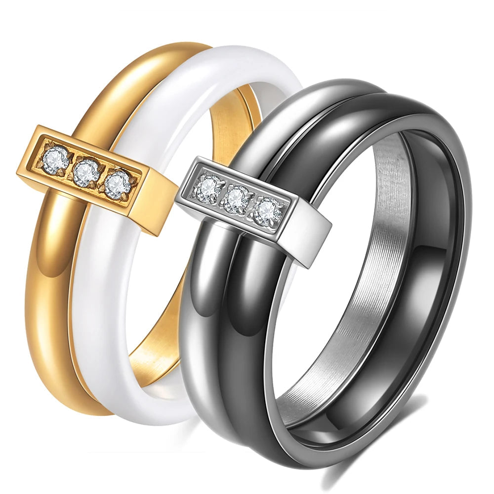 DANA Two Layer Ceramic Zirconia Rings
