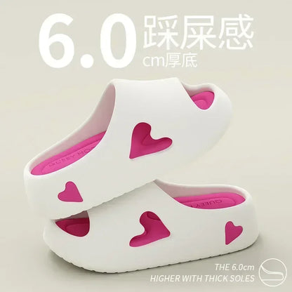 DANA Love Heart Platform Slippers