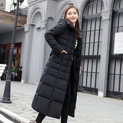 Fur Parkas Quilted Thicken Long Coat Jacket