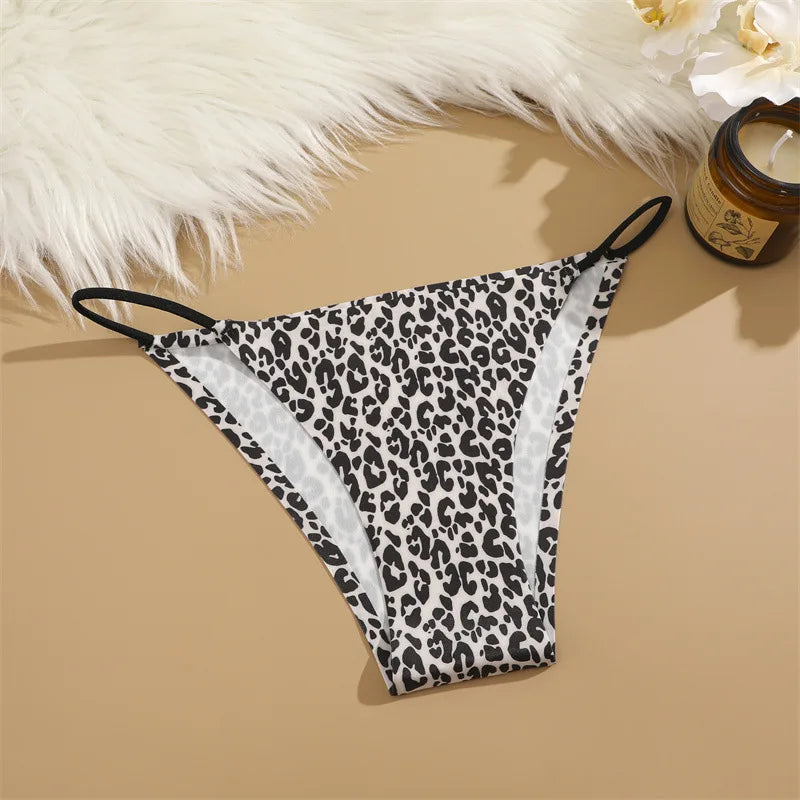Seamless Silk Leopard Underwear Lingerie