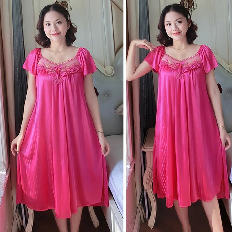 Silk Short Sleeve Pyjama