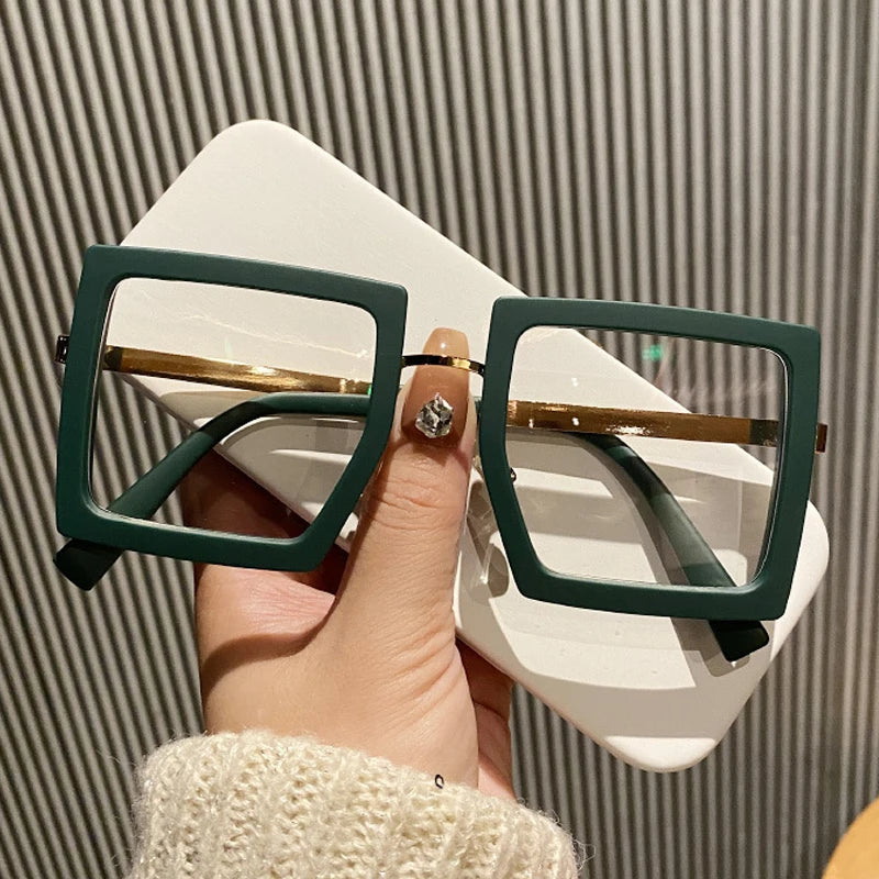 Large Frame Myopia Unisex Oversized Minus Diopter Eyeglasses