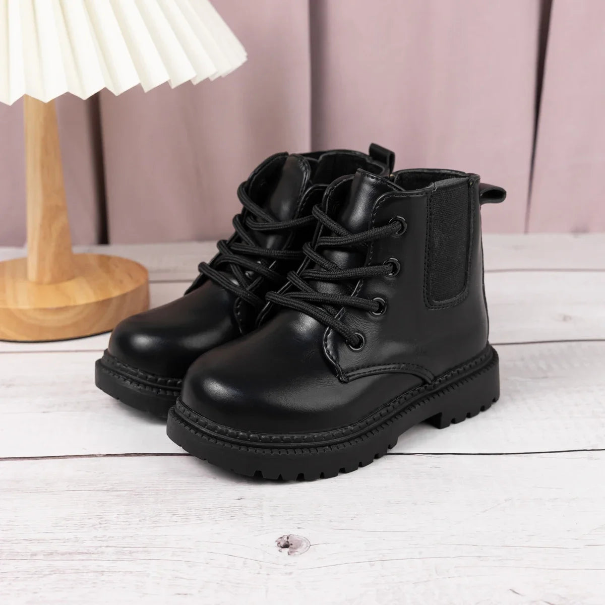 Waterproof PU Leather Toddler Boots