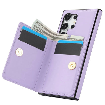 Wallet Case with Card Holder, 360° Rotation Ring