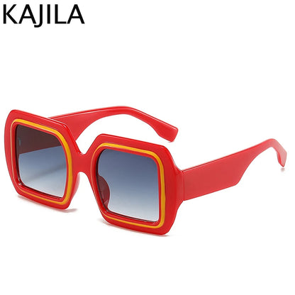 Oversized Square Luxury Vintage Sunglasses