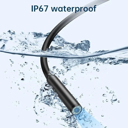 5.5mm lens USB Endoscope Borescope Inspection Camera with 6 LED Lights for Type C Devices