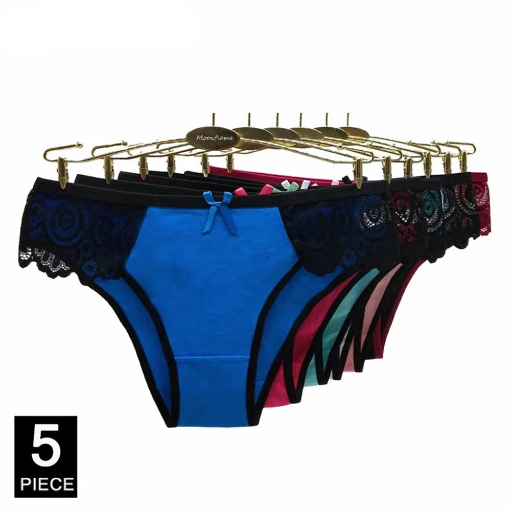 Seamless Underwear String Bikini Panties Period Sexy Thongs 5 pcs/set
