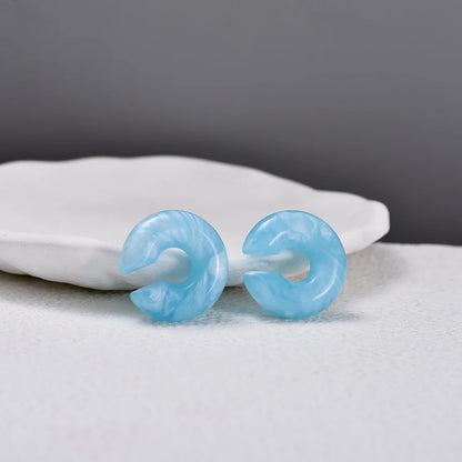 DANA Round Circle Clip Earrings