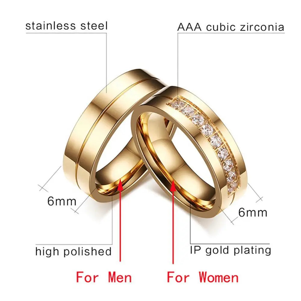 DANA 18K Gold  Love Cubic Zirconia Ring