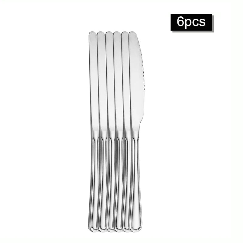 6/30pcs Stainless steel cutlery set