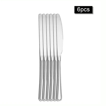 6/30pcs Stainless steel cutlery set