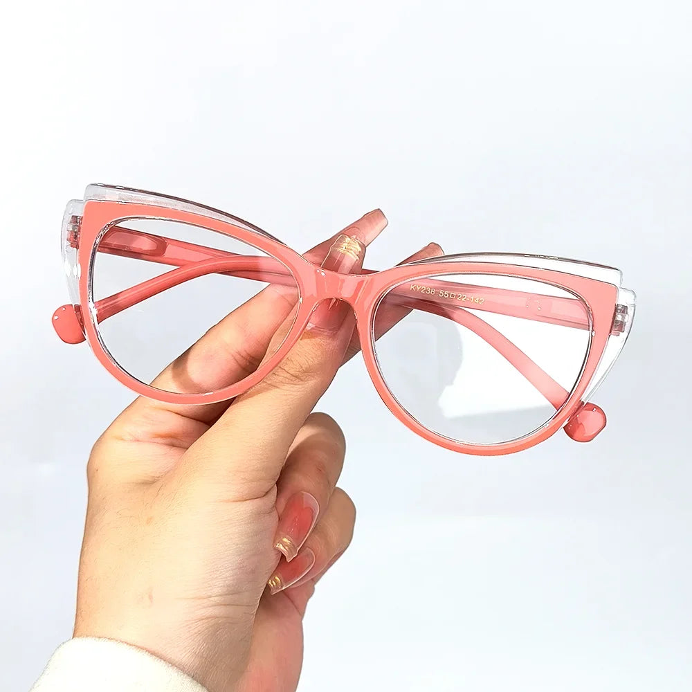 Cat Eye Color-Matching Frame Reading Glasses