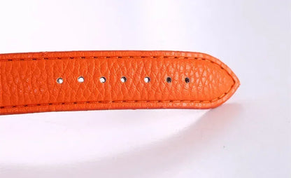 Leather Simple Quartz Wristwatch