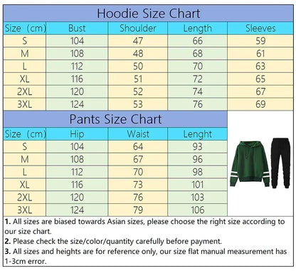 Outdoor Autumn Winter Hoodies Casual Stripe Sweatshirt Jogging