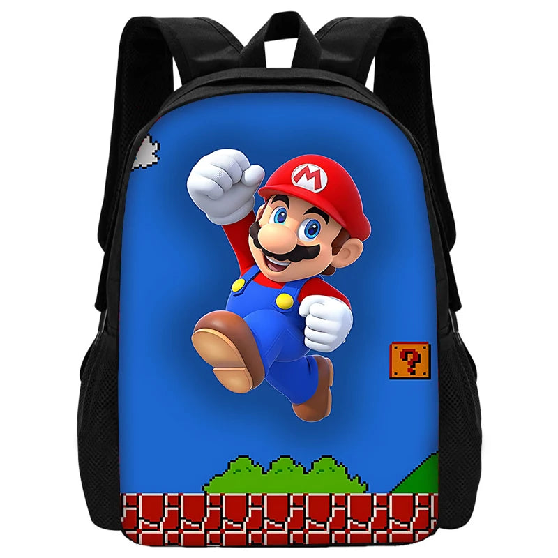 Anime Game Crazy M-M-Marios Backpack School Bags