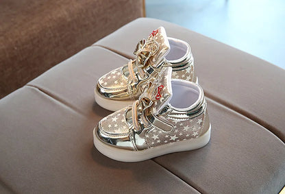 LED Girls Flash Light-up Glowing Sneakers