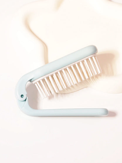 Foldable portable hair comb head hair wigs