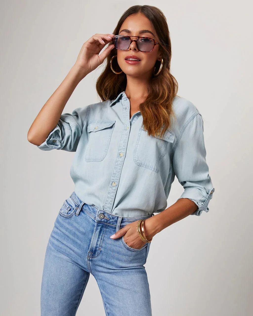 Casual Loose Denim Oversized Shirts