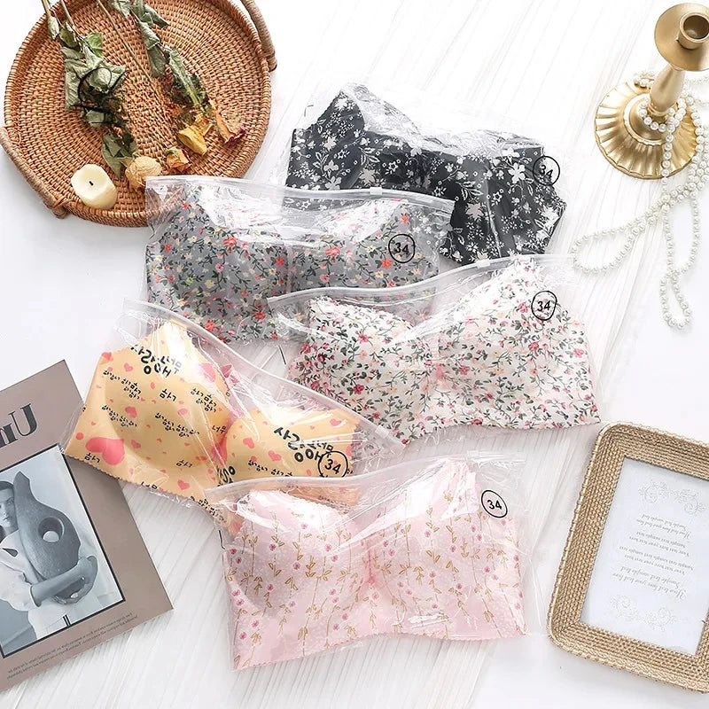 Sujetadores florales de lencería sexy sin costuras con estampado floral