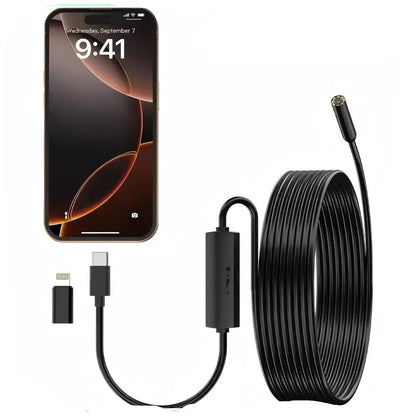 iOS Endoscope Camera for iOS System HD 960P Inspection Sewer Borescope Camera
