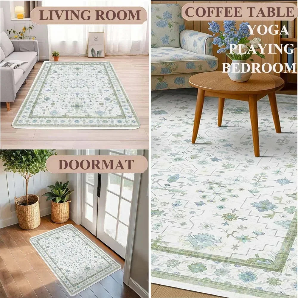 3D Ball Soccer Carpet Living Room Floor Mat Non Slip Kids Play Area Rug