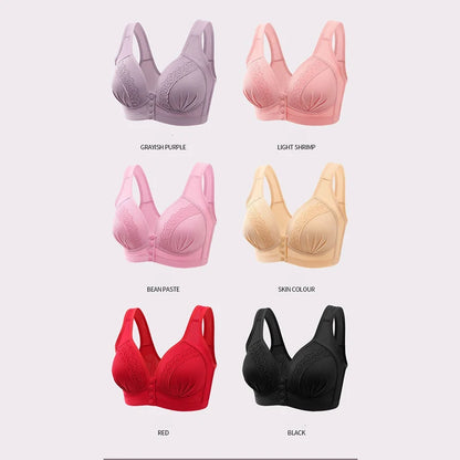 Mom Bra Large Size Front Buttons Bra
