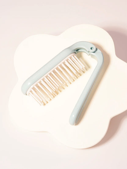 Foldable portable hair comb head hair wigs