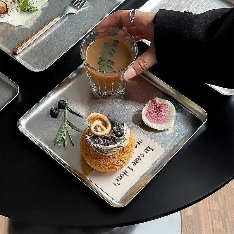 Stainless Steel Rectangular Plate Trays