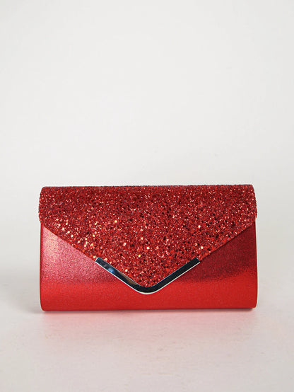 Prom Sequin Clutch Purse chain Shoulder Cross Body Bag