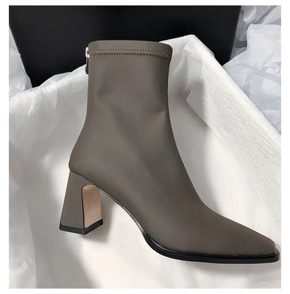 DANA Soft Leather High Heel Boots