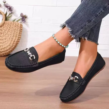 Casual Slip Round Toe Soft Flat Loafers Shoes