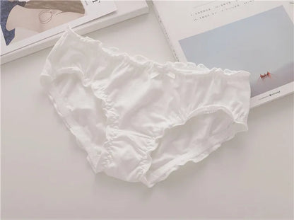 Pure Cotton Briefs Mid Waist Lingerie