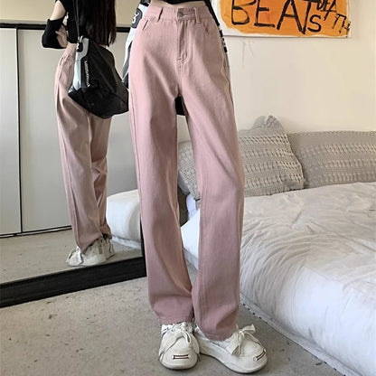 Wide Leg Jeans Trousers