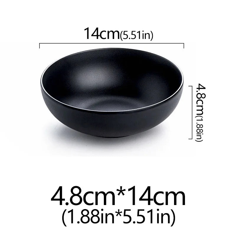 Frosted Melamine Ramen Bowl Imitation Porcelain