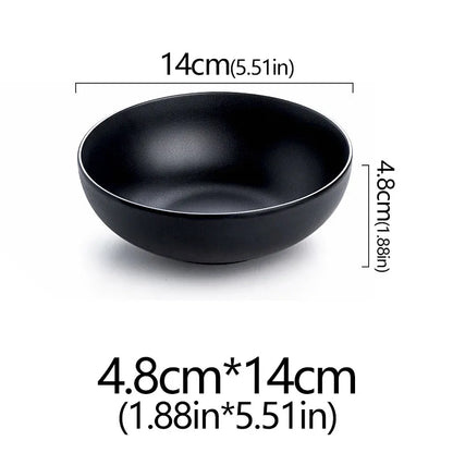 Frosted Melamine Ramen Bowl Imitation Porcelain