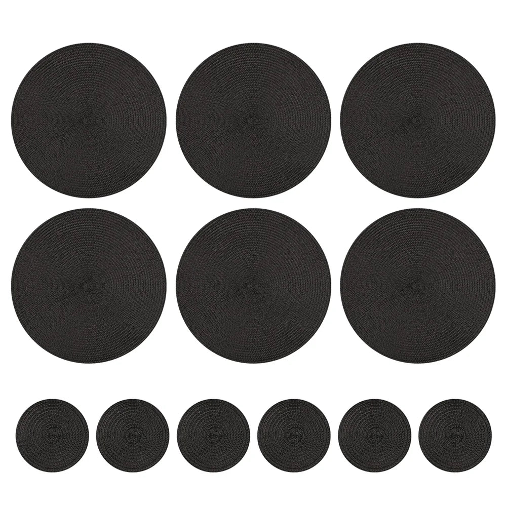 Round Braided Placemats Set