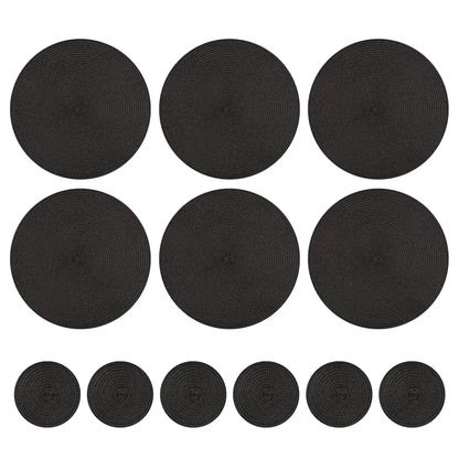 Round Braided Placemats Set