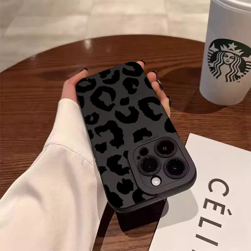 Leopard Design Camera Protective Phone Case iPhone Cover