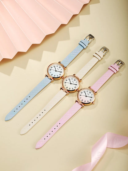 Leather Quartz Wristwatches