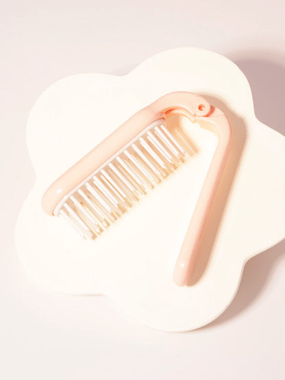 Foldable portable hair comb head hair wigs