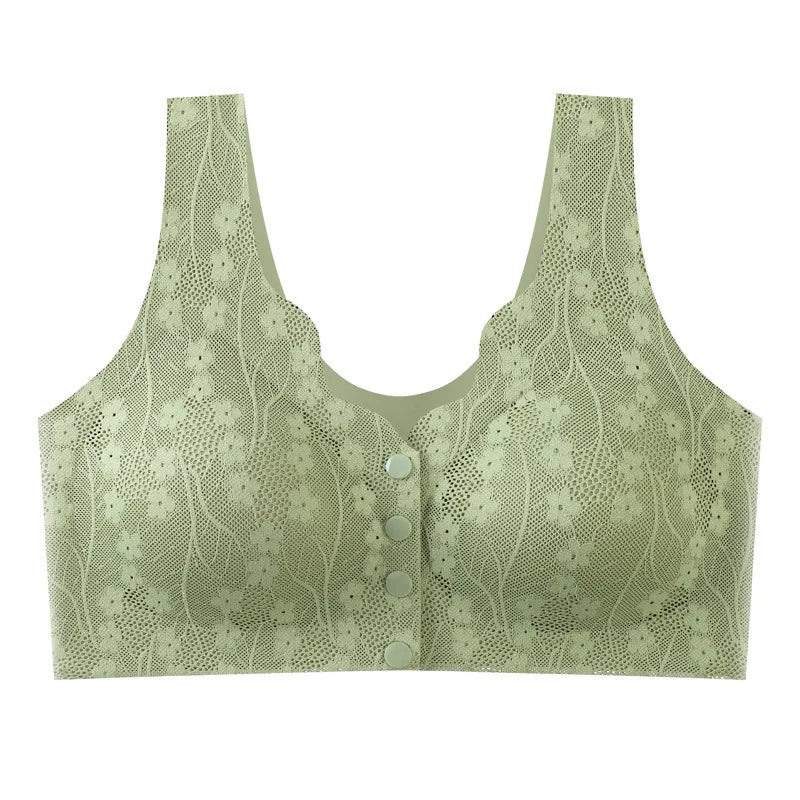 Mom Bra Large Size Front Buttons Bra