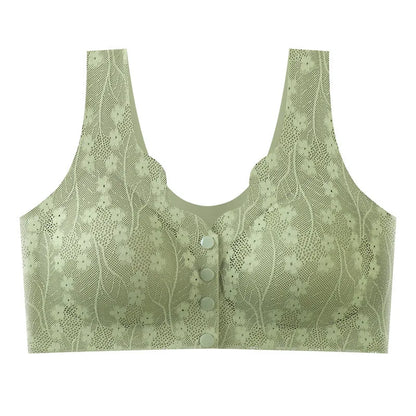 Mom Bra Large Size Front Buttons Bra