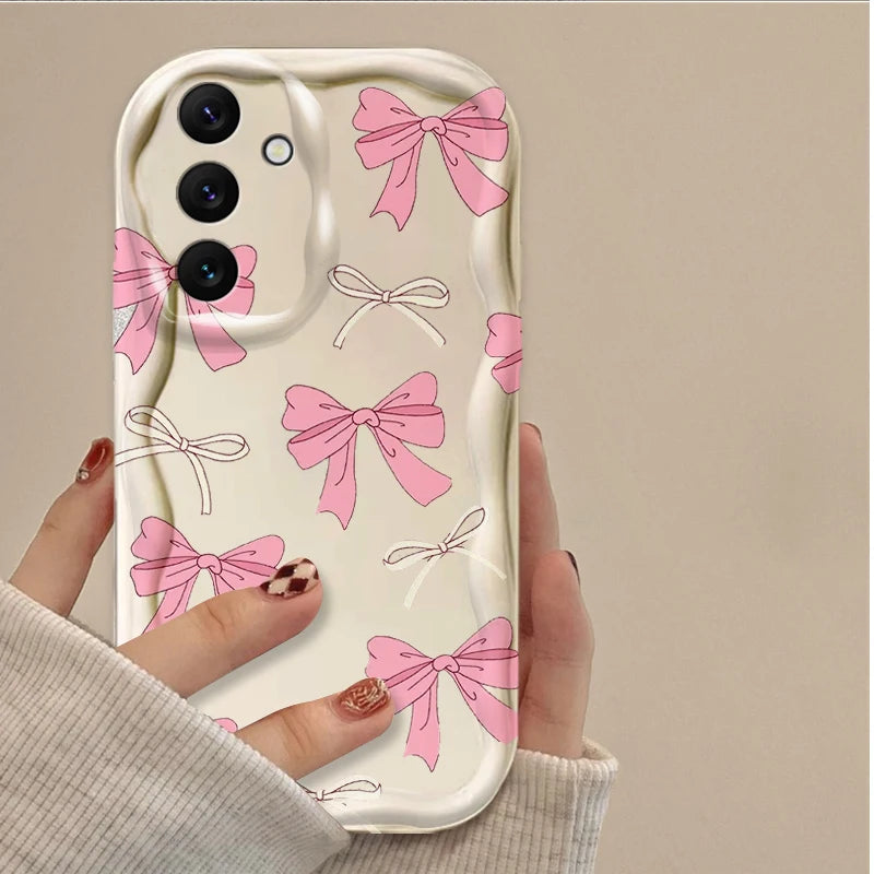 Black Bowknot Heart Case for Samsung Galaxy