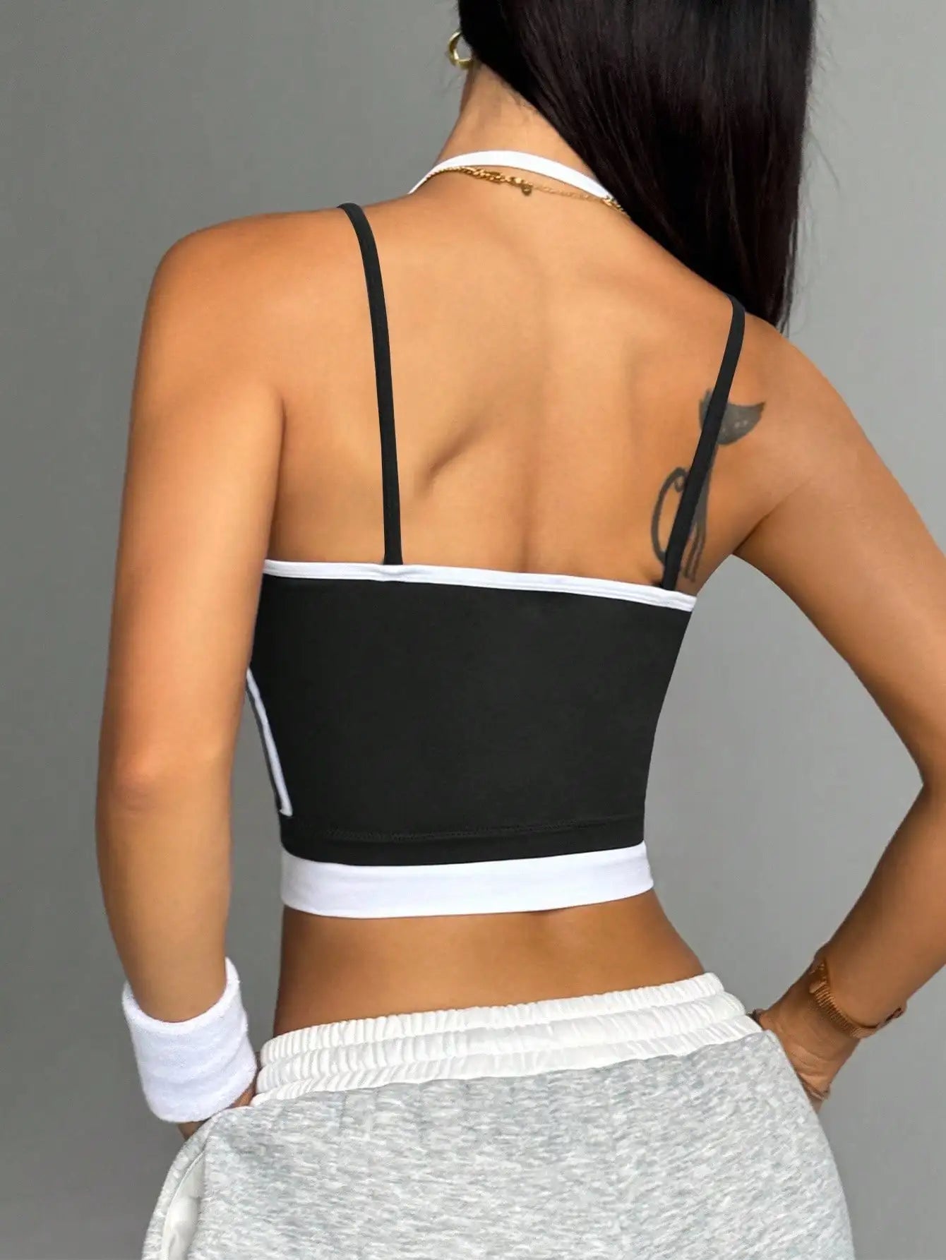 Blocking non steel ring beautiful back sports vest