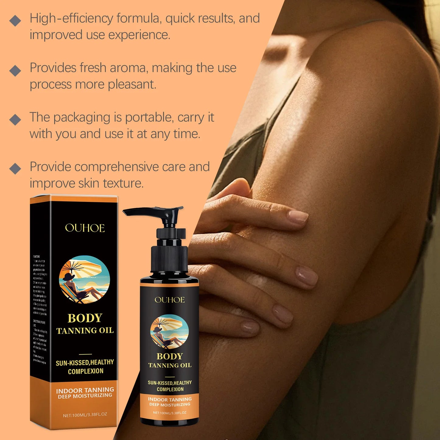 Aloe Vera Tanning Serum Body Bronzing & Sun Tan Lotion