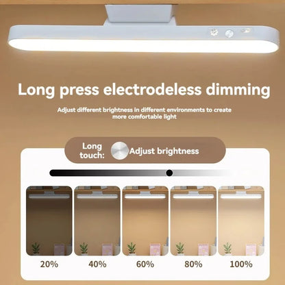 Magnetic LED Desk Lamp USB Rechargeable Clamp Light